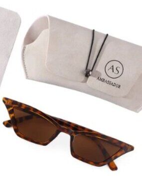 Ambassador - Leopard - Beverly Collection Sunglasses - NEW